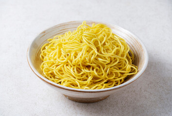 Asian Egg Noodles Food.