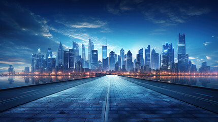 Fototapeta premium generated illustration of IT roadmap modern technology