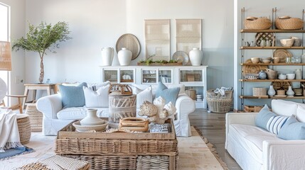 Coastal-Style Interior with Beachy Vibes