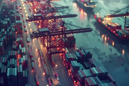 Global logistics network distribution, Air cargo trucking, Rail transportation and maritime shipping