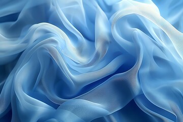 Fototapeta premium blue background, smooth and gentle curves, high resolution, high quality, high detail, high definition