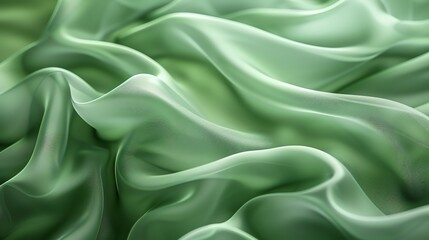 Obraz premium green background, smooth and gentle curves, high resolution, high quality, high detail, high definition