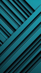 Obraz premium Abstract teal geometric background with overlapping linear patterns, creating depth and dimension. Ideal for modern design themes.