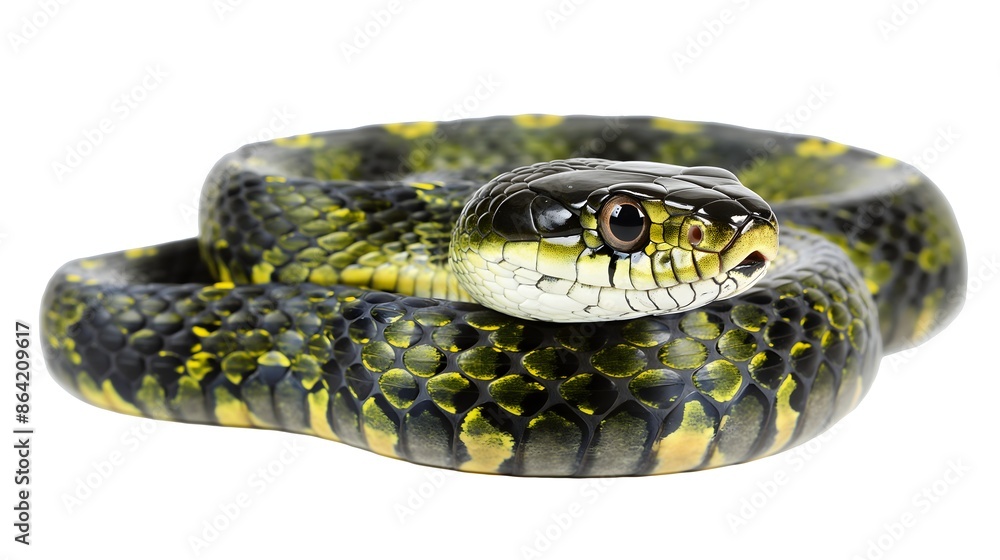 Poster 2. create a png illustration of a snake's full body without text or logos, optimized for use on a pl