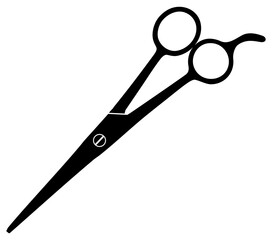 Scissors Silhouette for Pictogram, Art Illustration, Website, Apps, Logo Type or Graphic Design Element. Format PNG