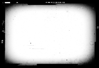 Vintage slide film frame of an old camera with photo lens vignette template with dust, splatters dusts and scratches on transparent background	