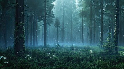 Fototapeta premium Misty Forest