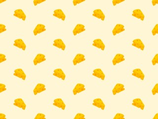 Cheese Seamless Pattern Background