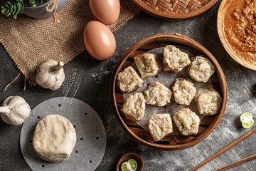 Traditional Indonesian Shumay Dumplings