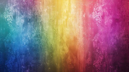 Rainbow Painted Metal Sheet