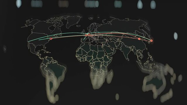 Live cyber attacks, infections and botnet activities on world map