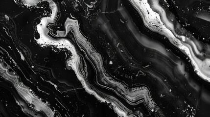 Texture of Marble in Black and White Design