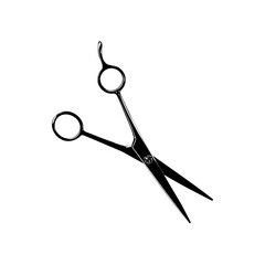 Scissors Silhouette for Pictogram, Art Illustration, Website, Apps, Logo Type or Graphic Design Element. Vector Illustration
