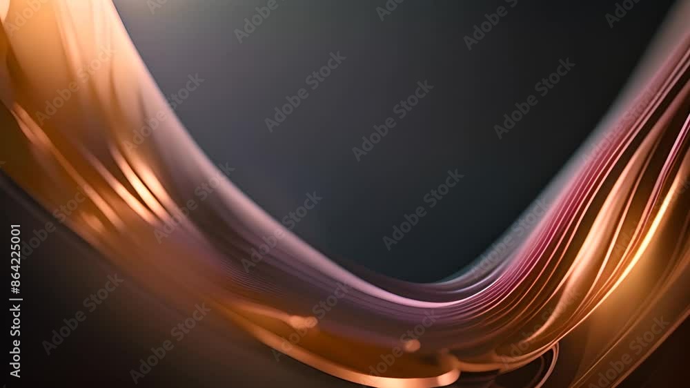 Poster abstract copper swirl generative ai