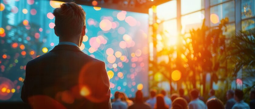 Corporate event promoting sustainable business practices