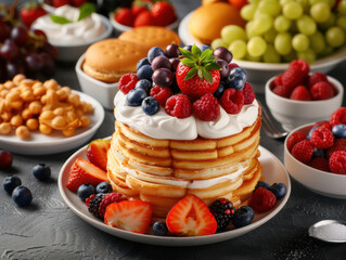 Ultimate Patriotic Picnic American Flag Themed Table Setup for a Festive Feast with Red, White, and Blue Decor to Celebrate Independence Day with Family, Friends, and Delicious Food