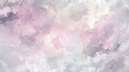 Fototapeta premium Cloud-like brushstrokes and soft pastel tones in serene abstract wallpaper