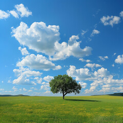 Obraz premium tree in field