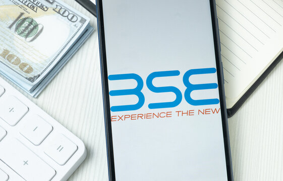 New York, USA - 21 June 2024: BSE Logo on Phone Screen, Company Icon