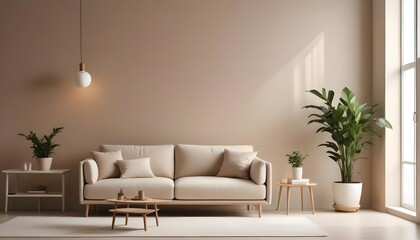 Frame mockup, ISO A paper size. Bedroom poster mockup. Modern interior design. Living room Interior mockup with house background. 3D render