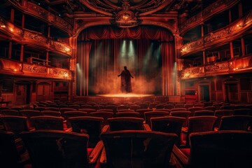 Ghostly Performances on Grand Stage of Haunted Theater