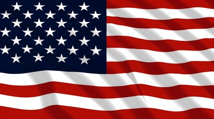 Fototapeta premium Waving American Flag_3