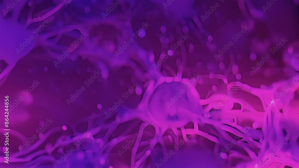 Aufkleber dark field microscopy animation of endothelial cells undergoing apoptosis a programmed cell death pr