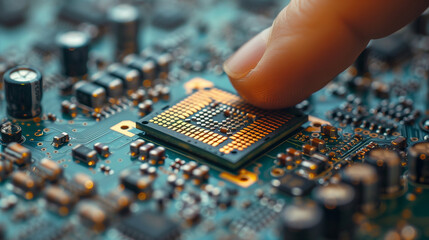 Chip Repair on a Circuit Board