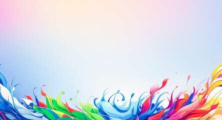 Fototapeta premium Abstract Colorful Background with Splashes of Paint