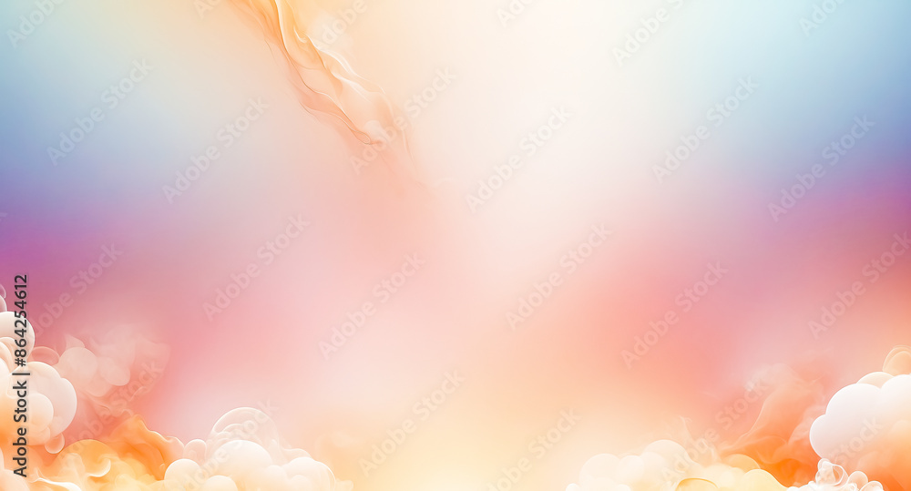 Poster abstract colorful background with soft smoke and gradient