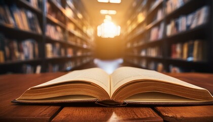livre ouvert dans une biblioth&egrave;que