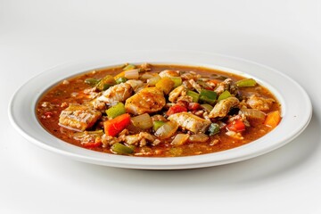 Catfish Gumbo: A Symphony of Colors and Flavors