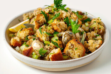 Cathy Ballou Grandmother's Oyster Dressing: A Rustic and Aromatic Feast