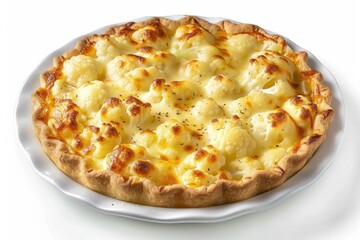 Cauliflower Cheese Pie: Rich Gruyere and Parmesan Filling