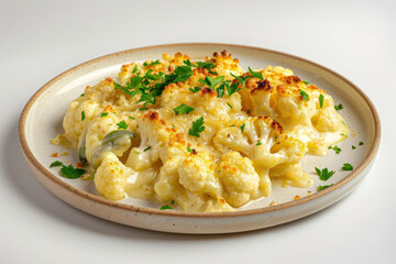 Savory Cauliflower Gratin with Creamy Gruyere