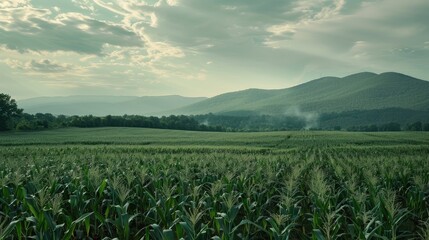A lovely corn field plantation