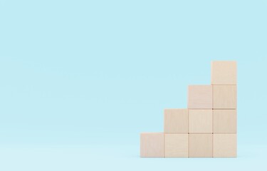 背景素材_積み木_水色