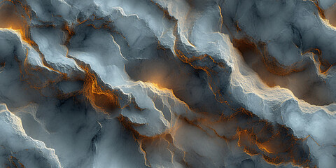 White and gray marble veins that create an elegant pattern (tile)