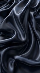 Fototapeta premium Black background luxury cloth or wavy folds of grunge silk texture.