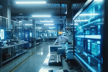 Production of wearable health monitors in a factory