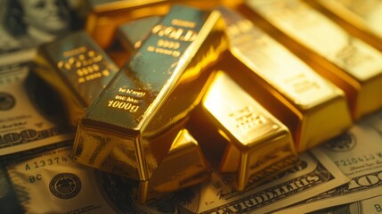 Golden Opportunity: Businessman's Firm Grip on Prosperity as Gold Prices Soar - A Symbol of Wealth and Investment Success