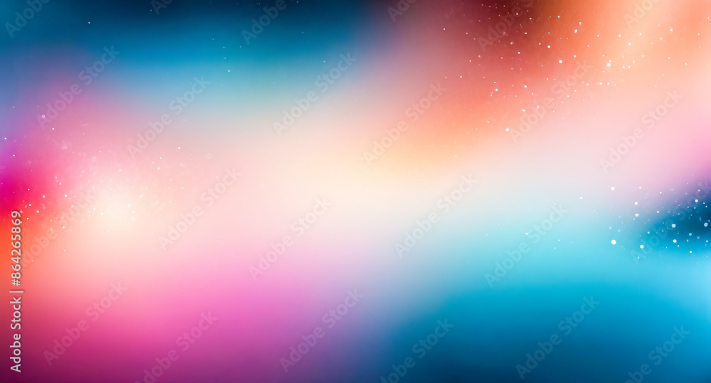 Poster abstract colorful background with bokeh effect