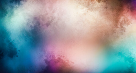 Obraz premium Abstract Watercolor Background with Blue, Purple, and Orange Hues