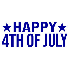 4th of july independence day typography clip art design on plain white transparent isolated background for card, shirt, hoodie, sweatshirt, apparel, tag, mug, icon, poster or badge