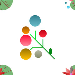 abstract colorful background with bubbles