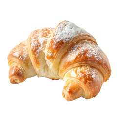 Fresh argentinian croissants on transparent background