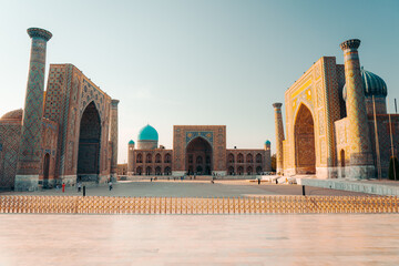 Registon square in Samarkand, Uzbekistan