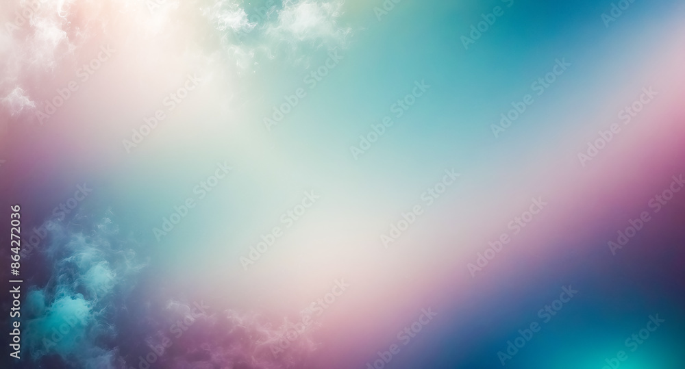 Poster abstract blurred background with clouds and gradient colors