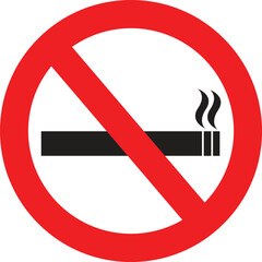 No smoking sign no smoking zone. smoking icon vector or logo illustration outline 