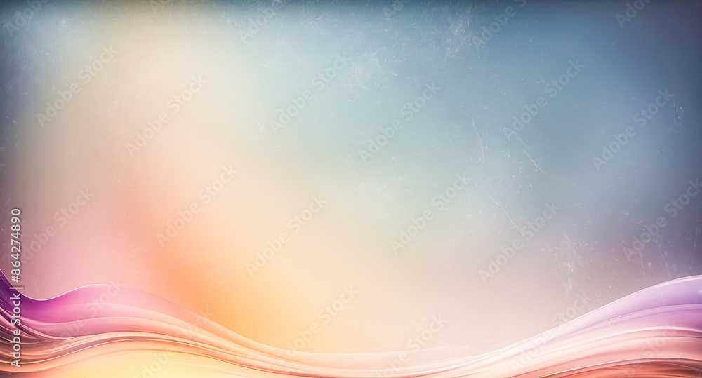 Poster abstract gradient background with soft waves